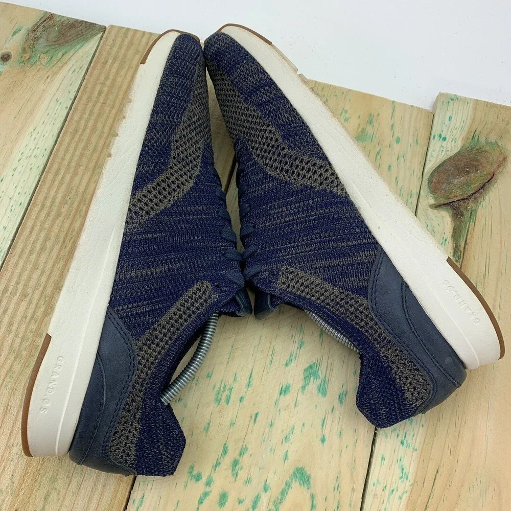 Cole Haan Mens Size 9 M Shoes Grandpro Runner Stitchlite Knit Navy Blue C27763